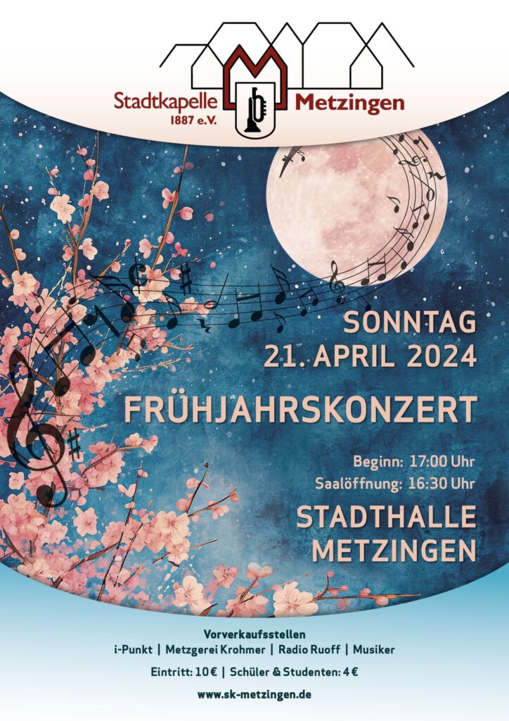 Frühjahrskonzert 2024 - Stadtkapelle Metzingen